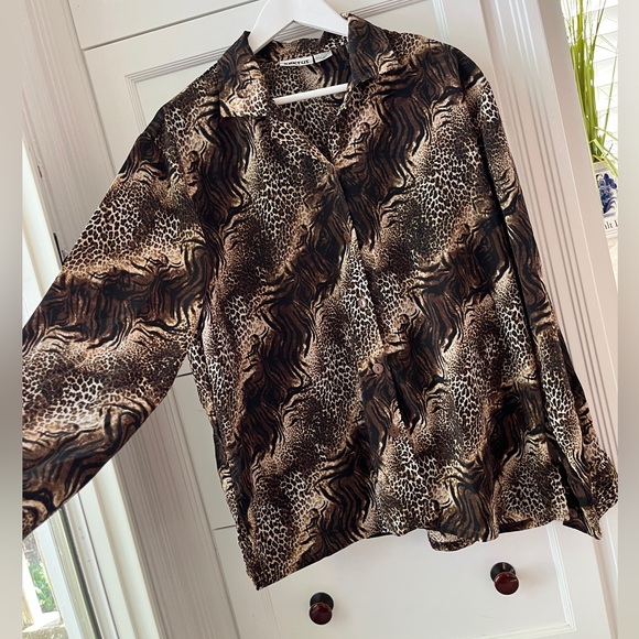 Vintage KAKTUS Animal Print Button Down 🤎🖤 - Picture 6 of 9